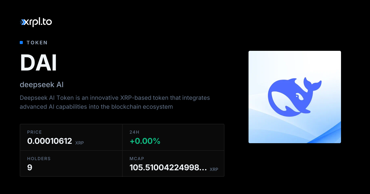 DAI Price, Chart & Trading | XRPL.to