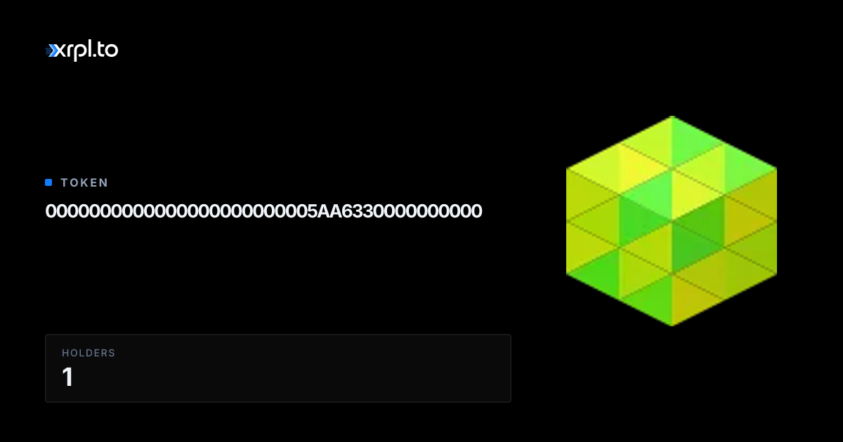 0000000000000000000000005AA6330000000000 Price & Chart | XRPL.to